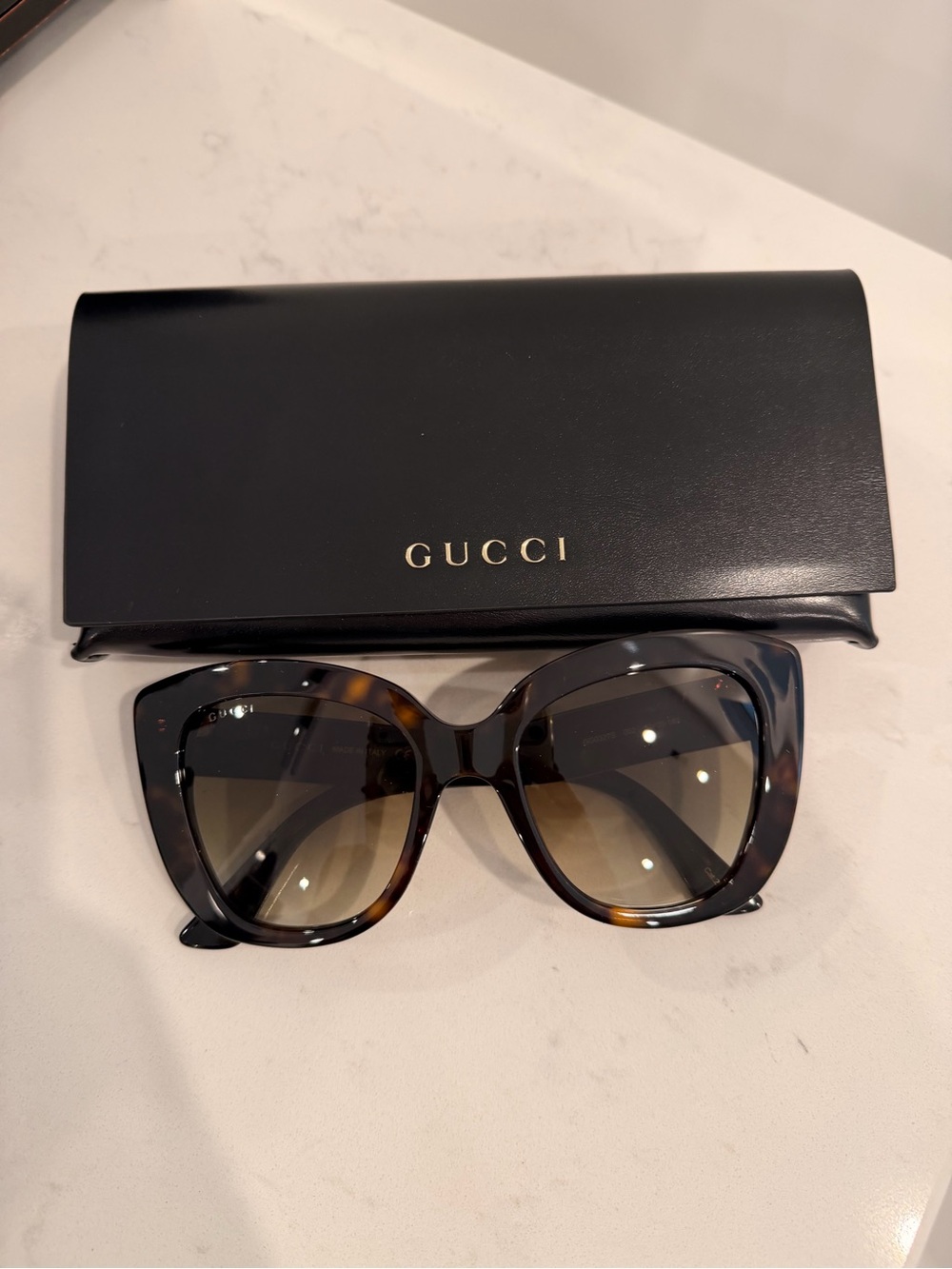 Gucci Women’s Tortoiseshell Cat-Eye Sunglasses - Brown Gradient Lenses